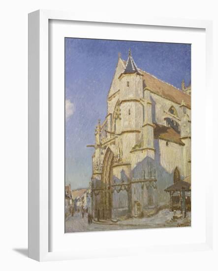 L'Eglise de Moret (Le soir)-Alfred Sisley-Framed Giclee Print