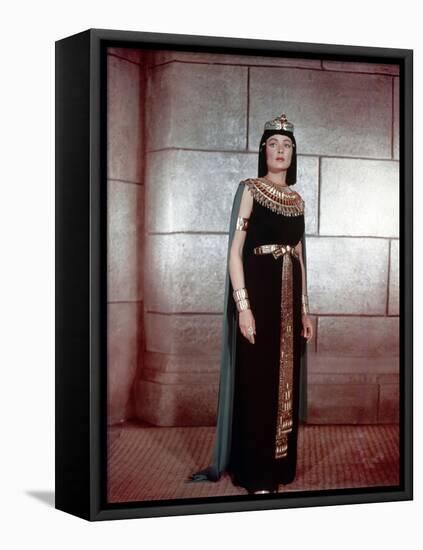 L'egyptien (THE EGYPTIAN) by Michael Curtiz with Gene Tierney, 1954 (photo)-null-Framed Stretched Canvas