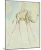 L'Elephante Giraffe-Salvador Dalí-Mounted Art Print