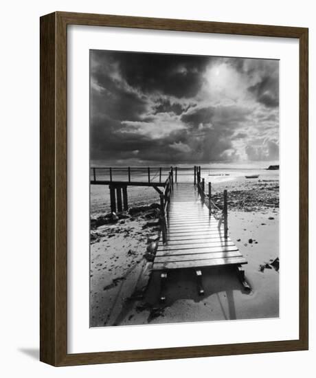 L'Embarcadere, Pointe d'Agon-Olivier Meriel-Framed Art Print