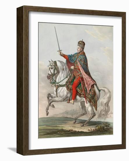 L'empereur Ferdinand I D'autriche (1793-1875), Roi De Hongrie.-Franz Wolf-Framed Giclee Print