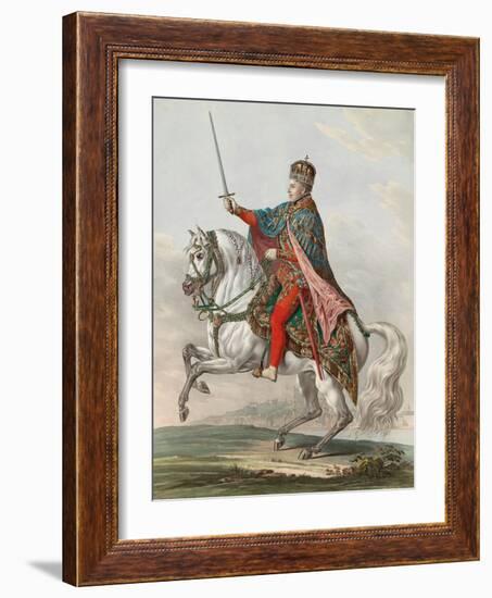 L'empereur Ferdinand I D'autriche (1793-1875), Roi De Hongrie.-Franz Wolf-Framed Giclee Print