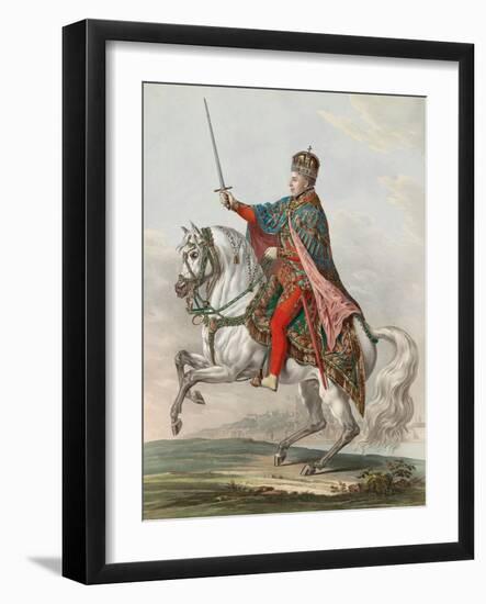 L'empereur Ferdinand I D'autriche (1793-1875), Roi De Hongrie.-Franz Wolf-Framed Giclee Print