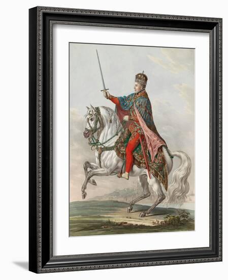 L'empereur Ferdinand I D'autriche (1793-1875), Roi De Hongrie.-Franz Wolf-Framed Giclee Print