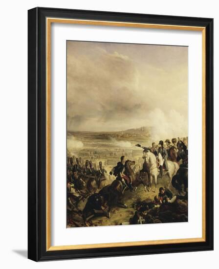 L'empereur Napoléon Ier sur le champ de bataille de Heilsberg, le 11 juin 1807-Joseph Nicolas Jouy-Framed Giclee Print