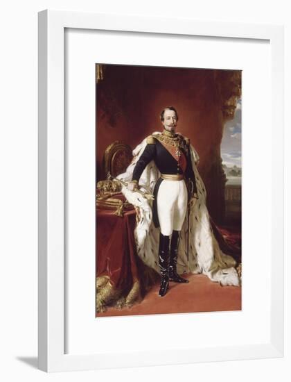 L'empereur Napoléon III (1808-1873) en pied-Franz Xaver Winterhalter-Framed Giclee Print