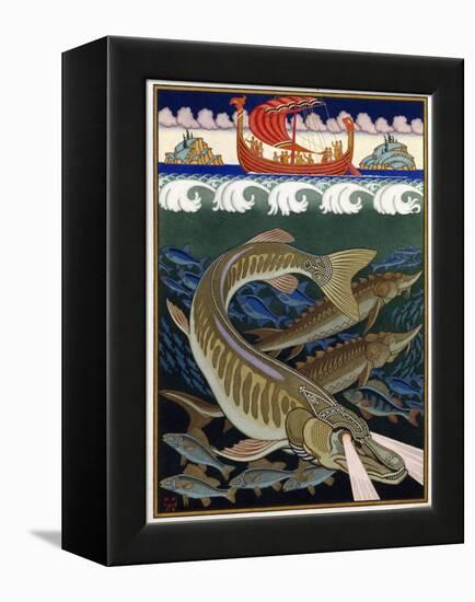 L'empire De La Mer (Sea Empire). Conte Traditionnel Russe. Oeuvre De Ivan Yakovlevich Bilibin (Bili-Ivan Bilibin-Framed Premier Image Canvas