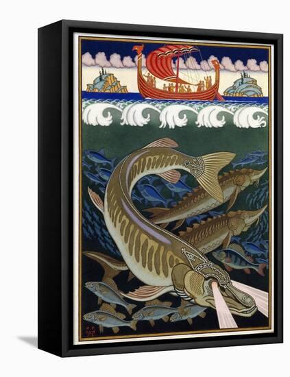 L'empire De La Mer (Sea Empire). Conte Traditionnel Russe. Oeuvre De Ivan Yakovlevich Bilibin (Bili-Ivan Bilibin-Framed Premier Image Canvas