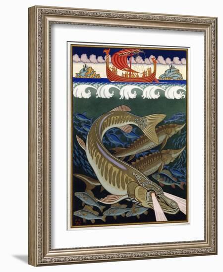 L'empire De La Mer (Sea Empire). Conte Traditionnel Russe. Oeuvre De Ivan Yakovlevich Bilibin (Bili-Ivan Bilibin-Framed Giclee Print