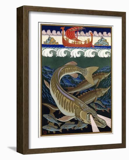 L'empire De La Mer (Sea Empire). Conte Traditionnel Russe. Oeuvre De Ivan Yakovlevich Bilibin (Bili-Ivan Bilibin-Framed Giclee Print