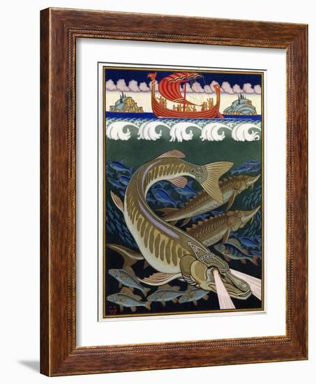 L'empire De La Mer (Sea Empire). Conte Traditionnel Russe. Oeuvre De Ivan Yakovlevich Bilibin (Bili-Ivan Bilibin-Framed Giclee Print