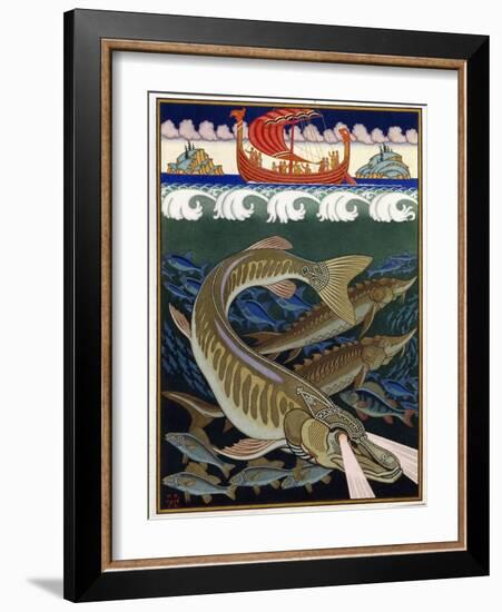 L'empire De La Mer (Sea Empire). Conte Traditionnel Russe. Oeuvre De Ivan Yakovlevich Bilibin (Bili-Ivan Bilibin-Framed Giclee Print