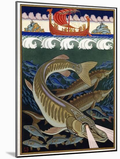 L'empire De La Mer (Sea Empire). Conte Traditionnel Russe. Oeuvre De Ivan Yakovlevich Bilibin (Bili-Ivan Bilibin-Mounted Giclee Print