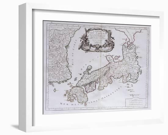 L'Empire Du Japon. from 'Universal Atlas Drawings on the Best Modern Maps';  'Atlas Universale…-Pietro Santini-Framed Giclee Print