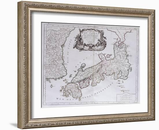 L'Empire Du Japon. from 'Universal Atlas Drawings on the Best Modern Maps';  'Atlas Universale…-Pietro Santini-Framed Giclee Print