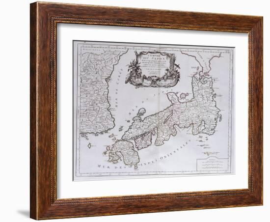 L'Empire Du Japon. from 'Universal Atlas Drawings on the Best Modern Maps';  'Atlas Universale…-Pietro Santini-Framed Giclee Print