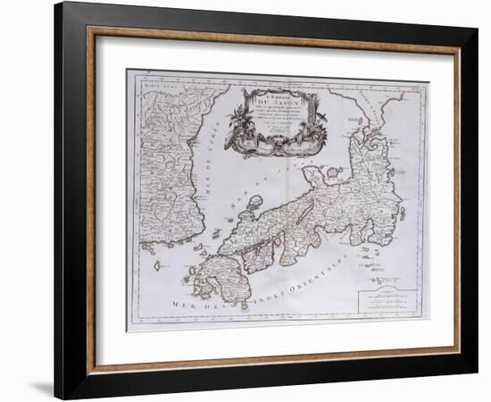 L'Empire Du Japon. from 'Universal Atlas Drawings on the Best Modern Maps';  'Atlas Universale…-Pietro Santini-Framed Giclee Print