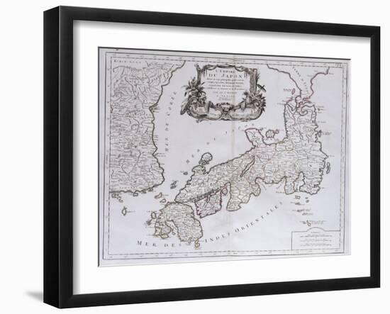 L'Empire Du Japon. from 'Universal Atlas Drawings on the Best Modern Maps';  'Atlas Universale…-Pietro Santini-Framed Giclee Print