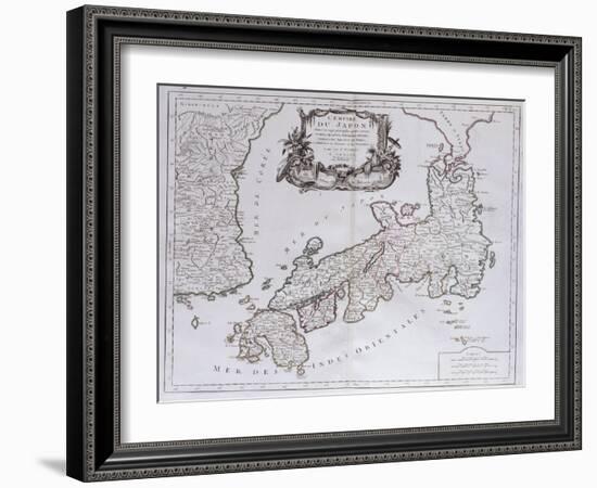 L'Empire Du Japon. from 'Universal Atlas Drawings on the Best Modern Maps';  'Atlas Universale…-Pietro Santini-Framed Giclee Print