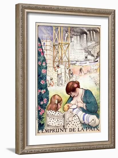 L'Emprunt De La Paix Pub. Paris C.1918-Henri Lebasque-Framed Giclee Print