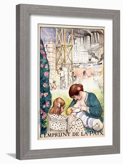 L'Emprunt De La Paix Pub. Paris C.1918-Henri Lebasque-Framed Giclee Print