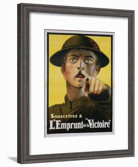 L'Emprunt De La "Victoire" Recruitment Poster-null-Framed Giclee Print