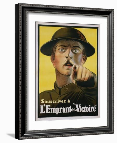 L'Emprunt De La "Victoire" Recruitment Poster-null-Framed Giclee Print