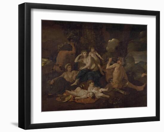 L'enfance de Bacchus-Nicolas Poussin-Framed Giclee Print