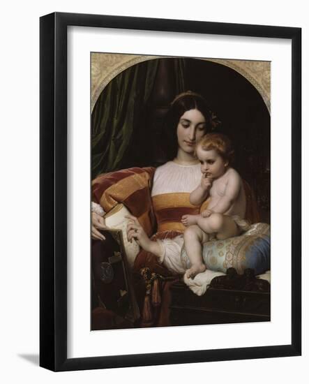 L'Enfance de Pic de La Mirandole-Paul Delaroche-Framed Giclee Print