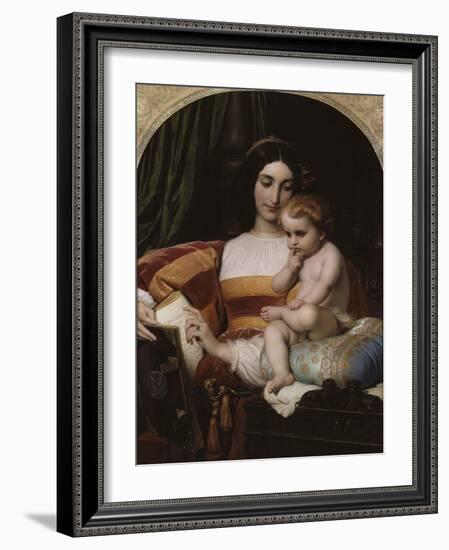 L'Enfance de Pic de La Mirandole-Paul Delaroche-Framed Giclee Print