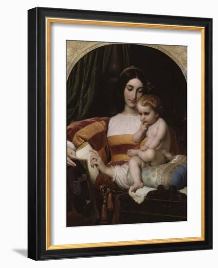 L'Enfance de Pic de La Mirandole-Paul Delaroche-Framed Giclee Print