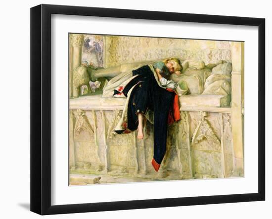 L'Enfant Du Regiment (The Random Shot) 1855 (Oil on Paper Laid Down on Board)-John Everett Millais-Framed Giclee Print