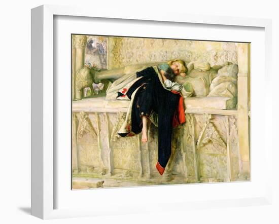 L'Enfant Du Regiment (The Random Shot) 1855 (Oil on Paper Laid Down on Board)-John Everett Millais-Framed Giclee Print