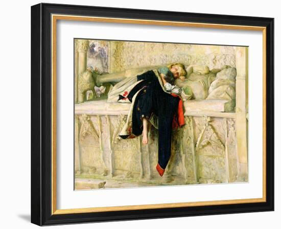 L'Enfant Du Regiment (The Random Shot) 1855 (Oil on Paper Laid Down on Board)-John Everett Millais-Framed Giclee Print