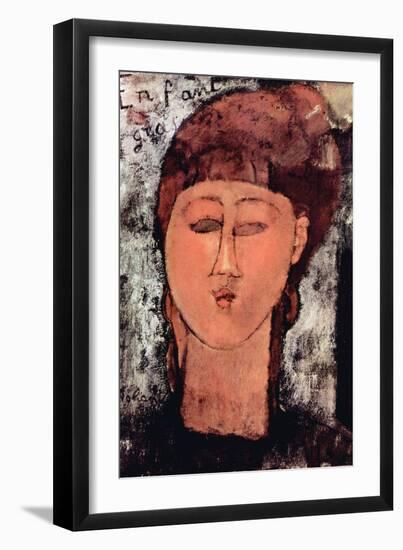 L'Enfant Gras-Amedeo Modigliani-Framed Art Print