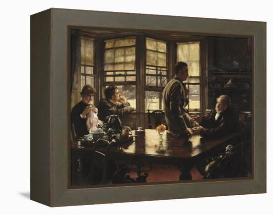 L'enfant prodigue : Le départ-James Tissot-Framed Premier Image Canvas