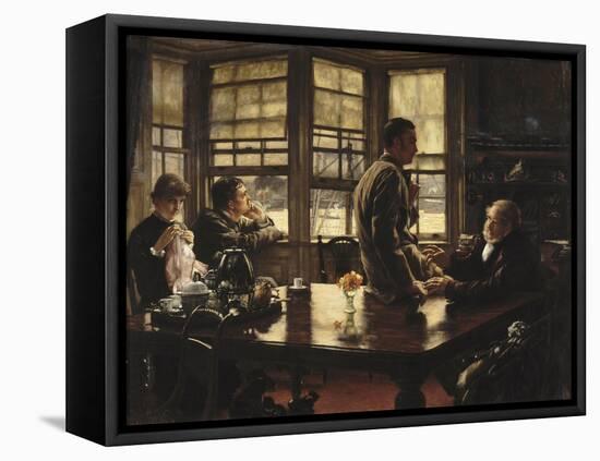 L'enfant prodigue : Le départ-James Tissot-Framed Premier Image Canvas