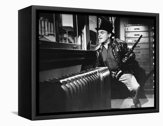 L'enfer est a lui WHITE HEAT by RaoulWalsh with James Cagney, 1949 (b/w photo)-null-Framed Stretched Canvas