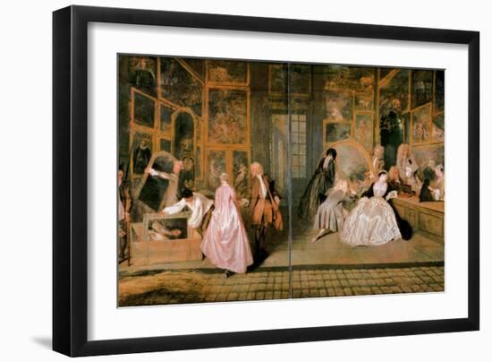 L'Enseigne De Gersaint, 1720-Jean Antoine Watteau-Framed Giclee Print