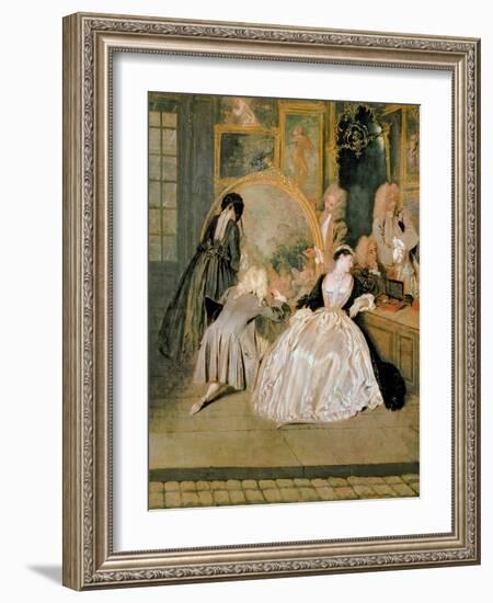 L'Enseigne De Gersaint, 1720-Jean Antoine Watteau-Framed Giclee Print