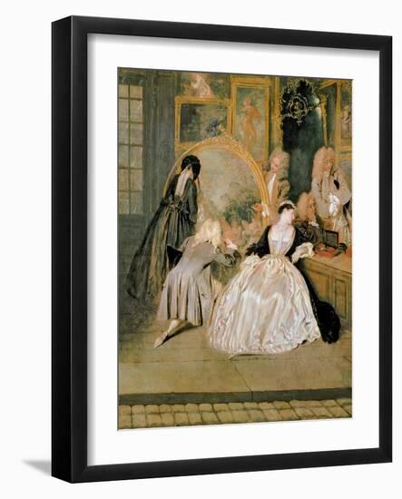 L'Enseigne De Gersaint, 1720-Jean Antoine Watteau-Framed Giclee Print