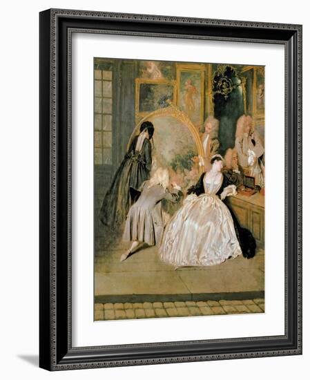 L'Enseigne De Gersaint, 1720-Jean Antoine Watteau-Framed Giclee Print