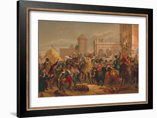 L'Entree D'Henri IV a Paris (The Entry of Henri IV into Pari), 1817-Francois Pascal Simon Gerard-Framed Giclee Print