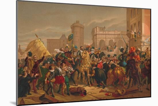 L'Entree D'Henri IV a Paris (The Entry of Henri IV into Pari), 1817-Francois Pascal Simon Gerard-Mounted Giclee Print