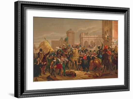 L'Entree D'Henri IV a Paris (The Entry of Henri IV into Pari), 1817-Francois Pascal Simon Gerard-Framed Giclee Print