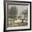 L'entrée de la Grande-Rue à Argenteuil, l'hiver-Claude Monet-Framed Giclee Print