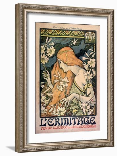 L'Ermitage, Revue Illustrée, Poster, 1897-Paul Berthon-Framed Giclee Print