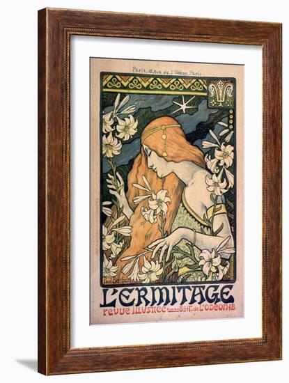 L'Ermitage, Revue Illustrée, Poster, 1897-Paul Berthon-Framed Giclee Print