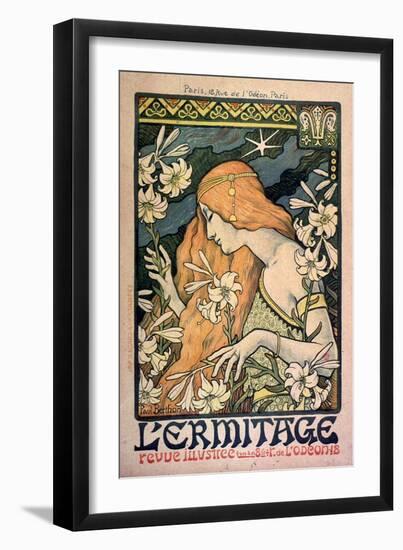 L'Ermitage, Revue Illustrée, Poster, 1897-Paul Berthon-Framed Giclee Print