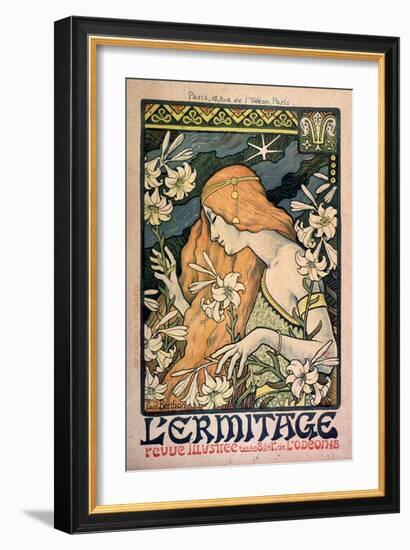 L'Ermitage, Revue Illustrée, Poster, 1897-Paul Berthon-Framed Giclee Print